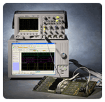 Agilent’s View Scope combines functional and parametric measurements by integrating oscilloscope measurements into the logic analyzer display.