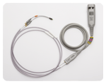 Connect a 113xA/116xA Series InfiniiMax probe and N5450A InfiniiMax extreme temperature extension cable with your choice of InfiniiMax probe heads for use in extreme testing conditions.