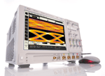The Infiniium 90000A Series oscilloscope, combined with Serial Data Equalization software, allows rapid analysis of closed real-time eyes through equalization and fast update rates.