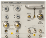The 86108B Precision Waveform Analyzer integrates a dual channel electrical receiver, instrument-grade clock recovery, and an ultra-low jitter timebase circuit into one DCA plug-in module.